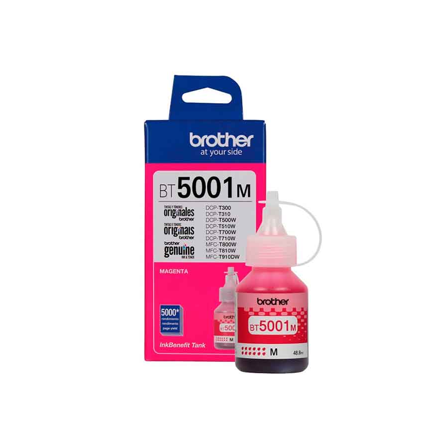 BOTELLA DE TINTA BROTHER BT5001M MAGENTA T510W T710W T310 T910DW T420W T520W T720DW