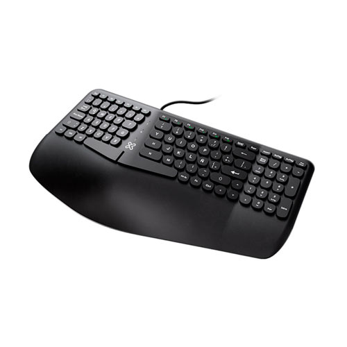TECLADO KLIP XTREME PREMIUM ALAMBRICO EVOLVE ERGONOMICO- REPOSAMANOS ACOLCHADO INTEGRADO