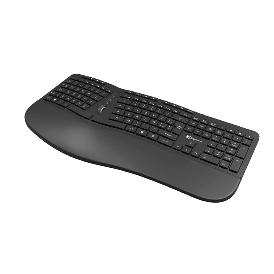 TECLADO KLIP XTREME TRANSCEND INALAMBRICO 2.4GHz USB NEGRO RUEDA DE DESPLAZAMIENTO 10MTS ALCANCE