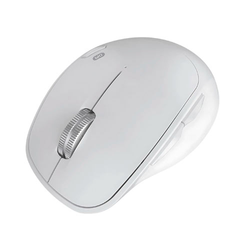 MOUSE KLIP XTREME INALAMBRICO BLANCO DUOTRAK- 2.4GHz- 6 BOTONES – ERGONOMICO