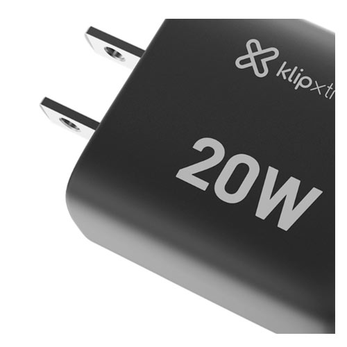 CARGADOR DE PARED KLIP XTREME 20W CARGA RAPIDA USB TIPO C