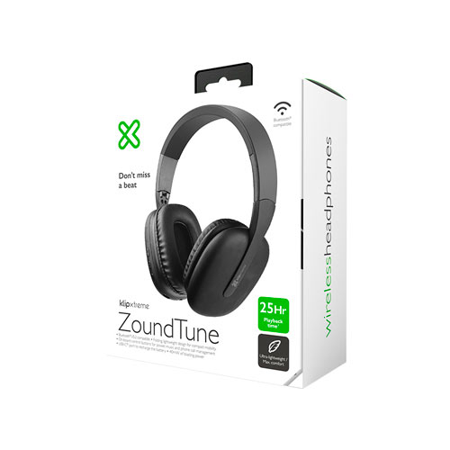 AUDIFONOS KLIP XTREME INALAMBRICOS ZOUNDTUNE - NEGRO