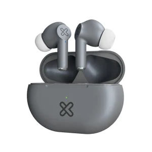 AUDIFONO + MICROFONO KLIP XTREME IN EAR BLUETOOTH - TACTIL - ESTUCHE DE CARGA - GRIS