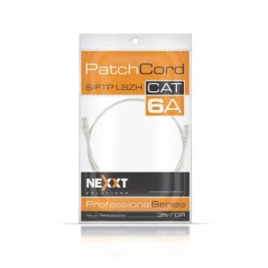 PATCH CORD NEXXT CAT 6A S-FTP 3 PIES GRIS