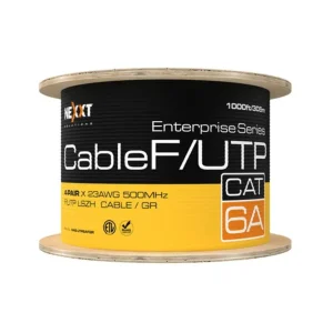 ROLLO DE CABLE NEXXT ENTERPRISE CAT6A F/UTP 4P 23AWG LSZH-3 305M GRIS
