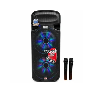 PARLANTE ENGLAND SOUND DOBLE 15" 800.000W PMPO-BLUETOOTH-2 MICRÓFONOS