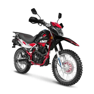MOTO SHINERAY ARMY 150 COLOR NEGRO Y ROJO